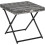 Folding Square Rattan Garden Table Grey 1