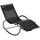 Zero Gravity Garden Rocking Lounger Black 1