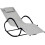 Zero Gravity Garden Rocking Lounger Grey 1