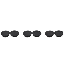 6 Stueck 50mm Durchmesser Schreibtisch Draht Schnur Kabel Tuellen Loch Abdeckung Schwarz