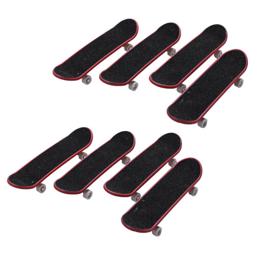 8 Pcs Professional  Fingerboards/ Finger Skateboard, Unique Matte Surface (Random Patterns and Colors)