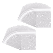 400 Stück Selbstklebende SüßIgkeiten Tasche Keks Taschen Selbstklebende Versiegelung Polka Dot Klar Taschen PlastiktüTe für Kekse