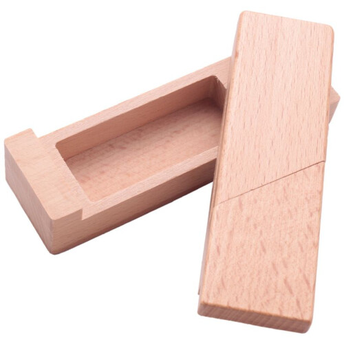 2X Wooden Brain Teaser Secret Opening Puzzle Box Magic Mysterious Box Gift Box