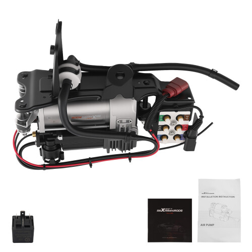 Kompressor + Halterung + Ventil + Relais for AUDI A6 C6 4F 4F0616005E 4F0616013 1