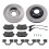 Discos Freno Traseros + Pastillas for VW Multivan T5 2003-2015 2