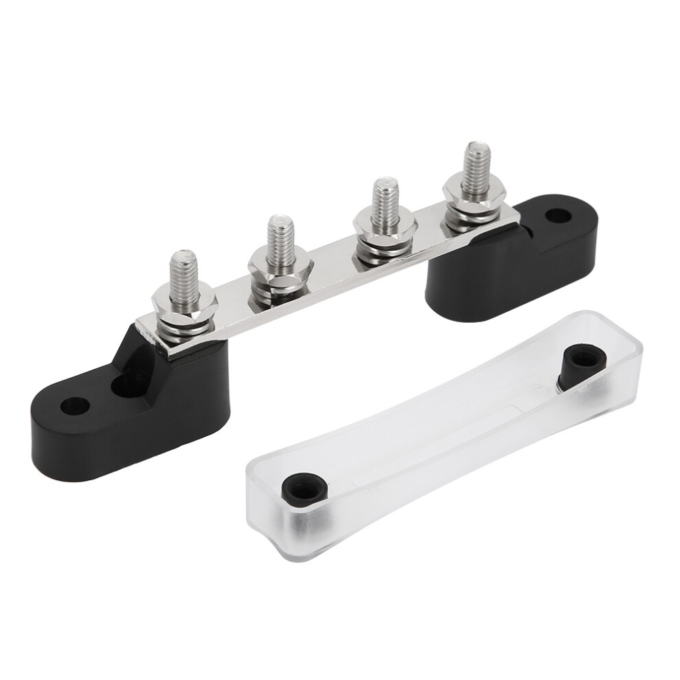 4 Stud Bus Bar Terminal Block 100Amp 12V-48V Â Heavy Duty Copper Junction 6921392888561