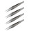 4X Ceramic Tweezers - Heat Resistant - Pointed Tip 1