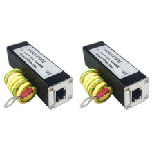 2X POE 1000M Network Protector POE 1000M Monitor Camera Surge Protector RJ45 Gigabit Ethernet Protection Device Arrester