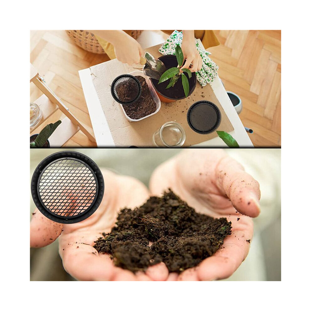 6Pack Sifting Pan Outdoor Gold Panning Soil Sifter Garden Sieve Mesh Garden Sifting Pan Soil Sand Sieve For Outdoor 4713099789416