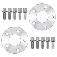 Alufelgen Distanzscheiben for BMW 5er G30 G31 5mm 5x112 M14 Radschrauben Set
