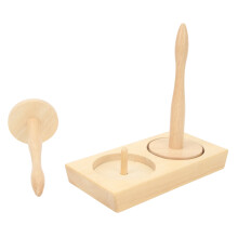 Double Yarn Ball Holder Beech Wood, 606g