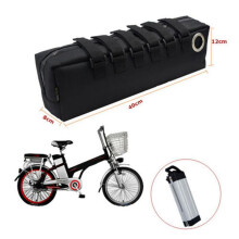 2X Electric Bike Battery Bag Case Bicycle Storage Protection Waterproof EBike Accessories Electric Bike Bag,A