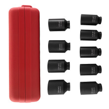 9 Pcs 1/2" JUEGO DE ENCHUFES DE TUERCA DE EJE Metric 29 - 38mm Impact Socket new