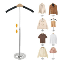 2X in Hoogte Verstelbare Shirt Displaystandaard, T-Shirt Displaystandaard voor Verkopers, Shirtrek voor Kleding, Jurk, Jas