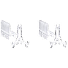 48 Szt. Plastikowe Stojaki na Sztalugi Stojaki na Sztalugi na Wesela, Dekoracje do Domu (Przezroczyste, 4 Cale)