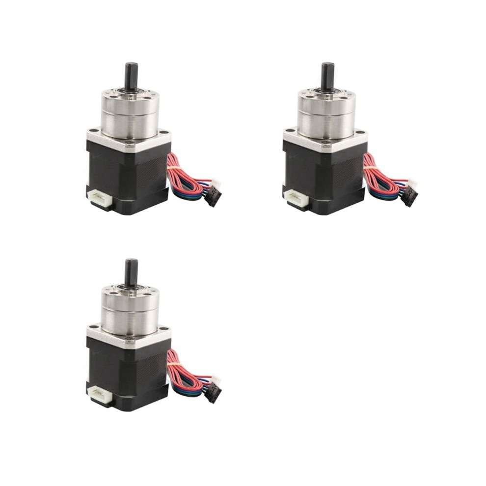 3X Geared Motor -17 Geared Stepper Motor Gear Ratio 5.18:1 Planetary Gearbox For 3D Printer Diy Robotics/Textile Machine 6033977944095
