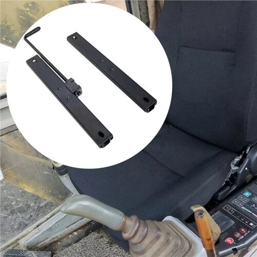 2X Single Lock Car  Slide Rail High Strength Adjustable  Slide Rail Assembly Kit for Loader Forklift Tractor B