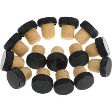 100 Tappi di Sughero Tappi di Sughero Tappi di Degustazione Tappi di Sughero un Forma di T con Tappo nel Plastica Tappi di Bottiglia di Vino nel Legno