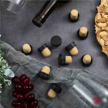100Pc Cork Plugs Cork Stoppers Tasting Corks T-Shape Wine Corks with Plastic Top Wooden Wine Bottle Stopper Bottle Plugs