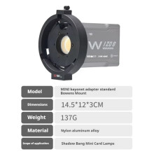 2X ZSYB Bowens Mount Adapter Ring Adapter Naar Bowens Bajonet voor ZSYB/Zhiyun Fill Light