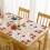 Conjunto de Jogos Americanos com 12 Poinsétias de Natal Bordadas e Design de Azevinho, Decoração de Mesa de Natal de 11 X 17 Polegadas 5
