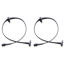 4 Pièces 4 Broches Vers Double Câble D'Alimentation HDD 15 Broches 4P Vers Série SSD Double Câble D'Alimentation HDD, 45 cm/17.7 Pouces