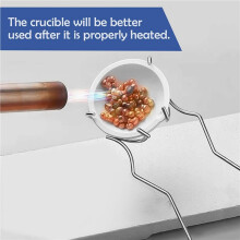 16 Pcs Melting Casting Kit,of 2.3 Inch Quartz Crucibles and of 2.8 Inch Quartz Crucibles,Whipclip Handle 2A