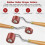 6pcs Rubber Rollers Rollers for Crafting, Ink Roller Set with Comfort Grip for Printmaking, Crafts, and Stamping 6