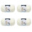4 Group Milk Cotton Wool Yarn for Hand Knitting Soft(White) Rough About 2.5mm 1