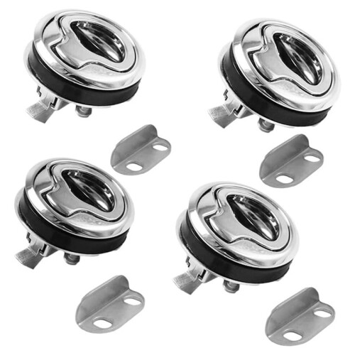 12PCS Flush Pull  Handle Lift  for Boat Deck Door Locker Hatch Cabinet Hardware Marine Hatch  Lock 1