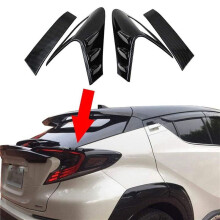 8Pcs Carbon Fiber Style Rear Back Lamp Tail Light Cover Trim for Fit CHR C-HR 2016-2018