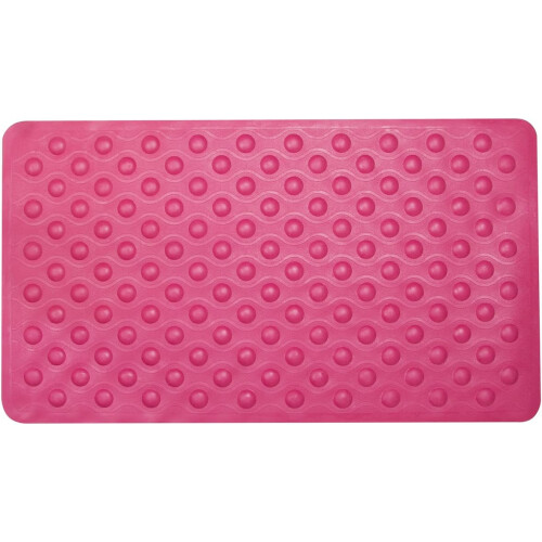 Premier Housewares Sabichi Raspberry Suction Grip Rubber Bath Mat