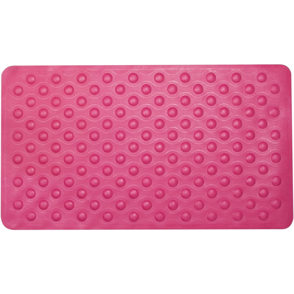 Premier Housewares Sabichi Raspberry Suction Grip Rubber Bath Mat