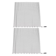2-Panel Fireplace Mesh Curtain 24x22in Black