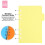 20 Sets A6 Subject Dividers Paper Sheet, Punched File Card Dividers,Tabbed Index Divider for Notebook Insert Planner 6