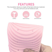 2X Hair Straightener Pouch,Heat Resistant Mat Holder for Flat Iron Curling Iron Hot Hair Tools