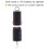 Battery Powered Wind Spinner Black Rotate Motor for Hanging Wind Chime Ornament 4Pcs 3