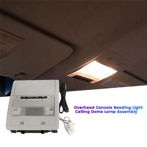 Grey Overhead Console Reading Map Lamp Assembly for  Land  LC200 200 2008-2020 Car Ceiling Dome Light 1