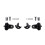 1Pair Front Headlight  Bracket Repair Kit A2048201314 for - GLK-Class X204 13-15  Light Lamp FixedClaw 1