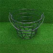 2X Stainless Metal Basket Range Basket Container Containers Holder Holds 50 Balls-Black