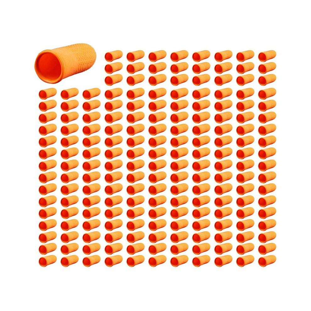 200Pcs Rubber Anti-Slip Finger Cots Disposable Protective Finger Cots For Electronic Repair Orange 6033190185596