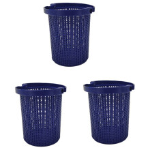 3X Skimmer Filter Basket Swimming Pool Filter Basket for Glass Maxi Glass Replacement B‑106