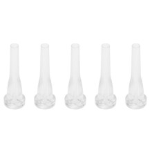 5X ABS Trumpet Mouthpiece Meg 3C Size for  Beginner Musical Trumpet Accessories Parts or Finger Exerciser,White