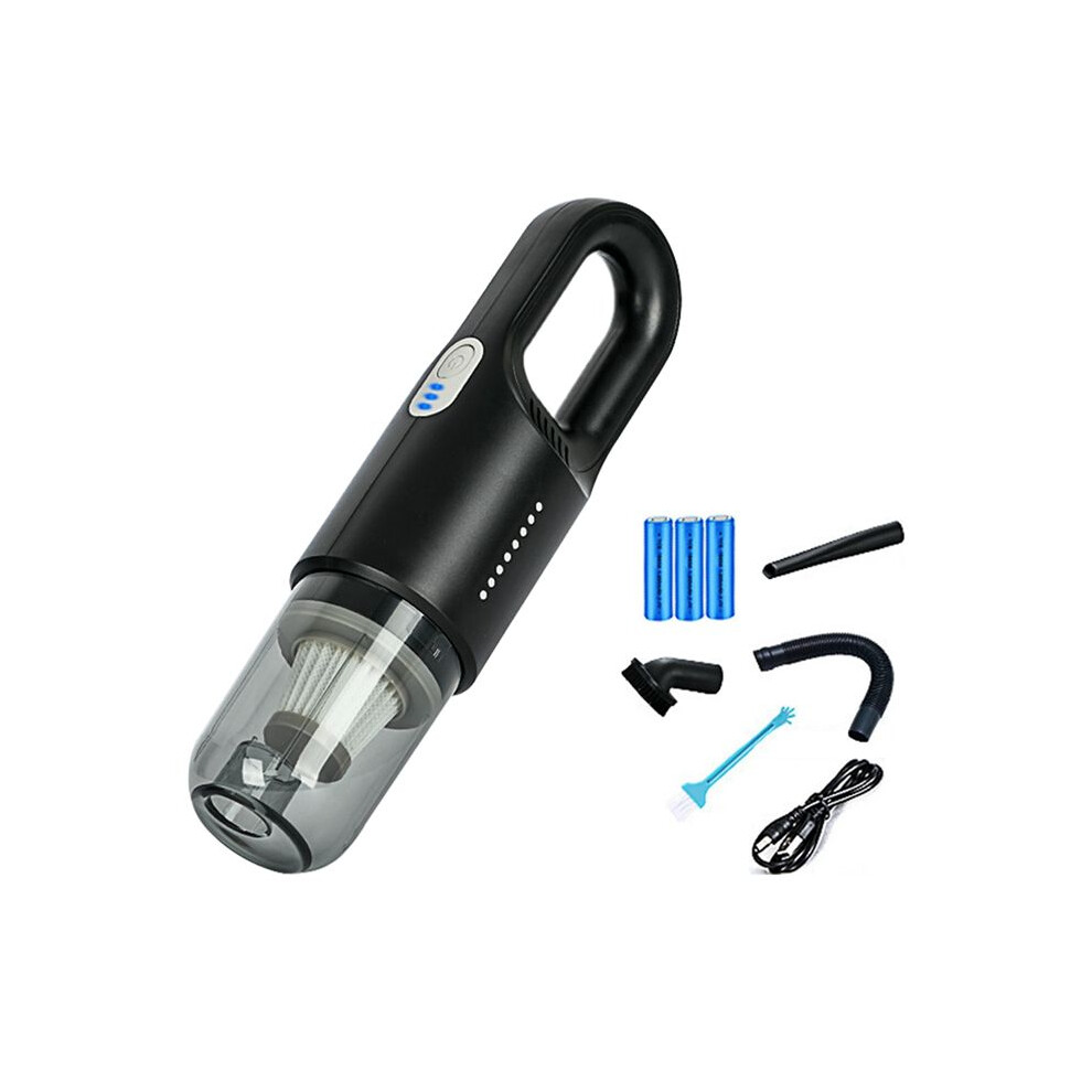 Automobile Cordless Household High-Power Vacuum Cleaner Handheld Portable Vacuum Cleaner Dog Hair Vacuum Cleaner Black 6031029701498