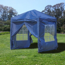 LEMROE Pop-up Gazebo with Steel Frame Outdoor Canopy with Removable Side Panels Event Shelter Waterproof Sun Shade for Garden Wedding Party Camping
