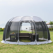 Leedor Gazebos for Patios Screen House Room 12-15 Person Canopy Pergolas Mosquito Net Camping Tent Dining Pop Up Sun Shade Shelter Mesh Walls Not