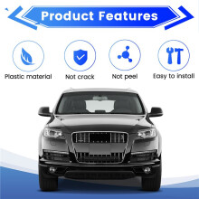 Car Rearview Mirror Cover Side Mirror Cover for Q5 2010-2018 Q7 2010-2015,Without Hole