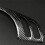 Kolfiber Car Rat Frame Trim för  3 Series E46 1998-2006 6