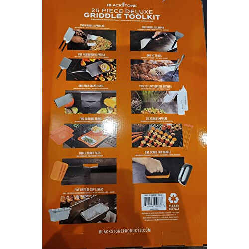 Blackstone 25 Piece Griddle Tool Kit Gift Set for Outdoor Cooking 2