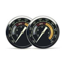 Accurate Grill Thermometer 2 Pcs for Oklahoma Joe?s Smoker, 3695528R06 for Longhorn/Highland Offset Smokers, Glowing Temperature Gauge for